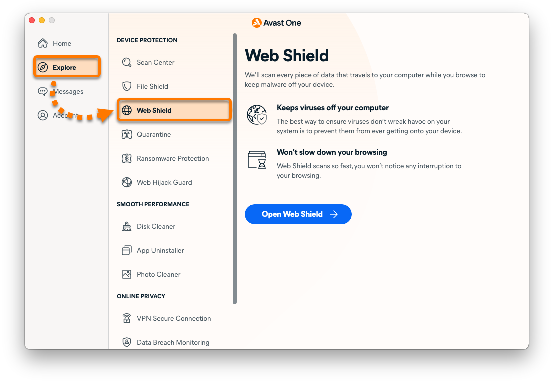 avast mac security enable https scanning