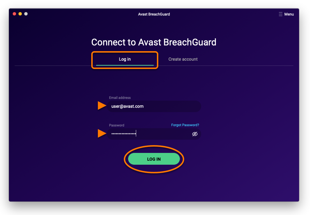 entering activation code for avast
