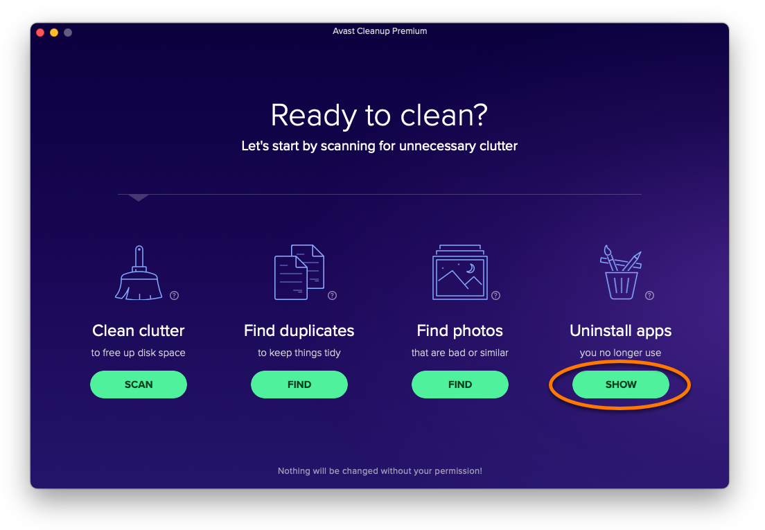 uninstall avast cleanup mac