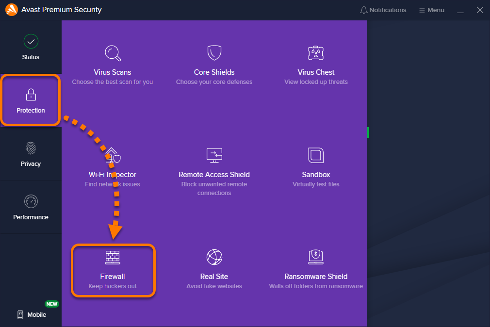 how to temporarily disable free avast firewall