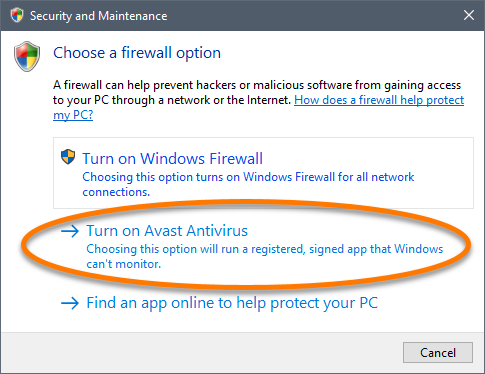 avast antivirus firewall settings
