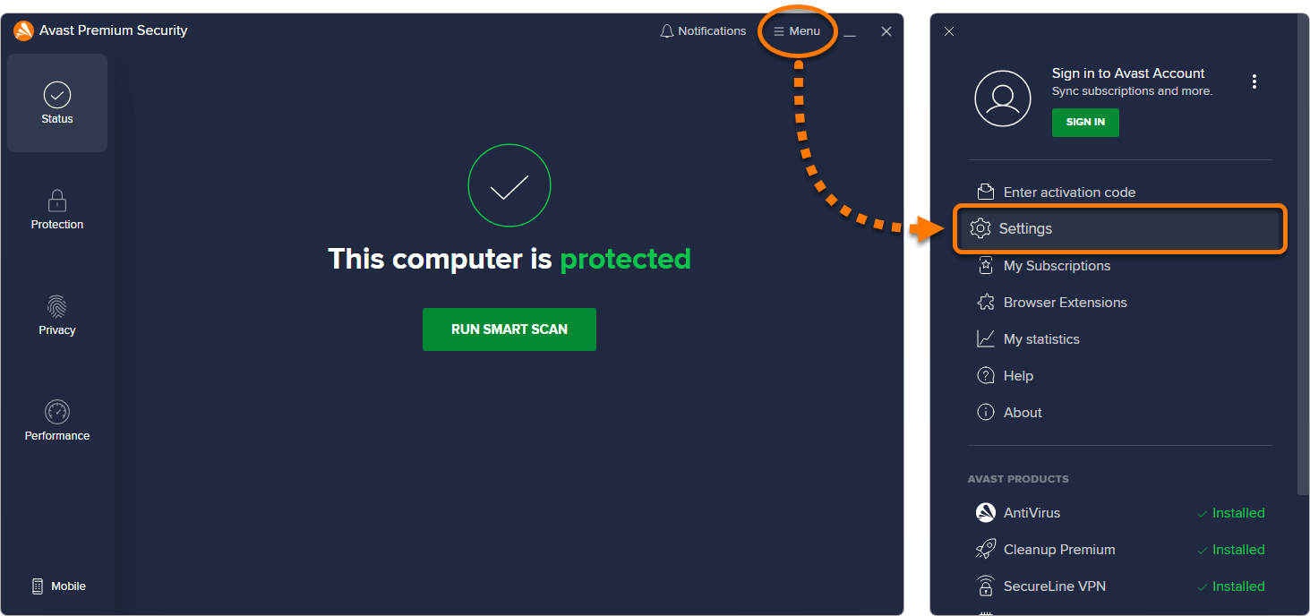 avast free disable explode ups