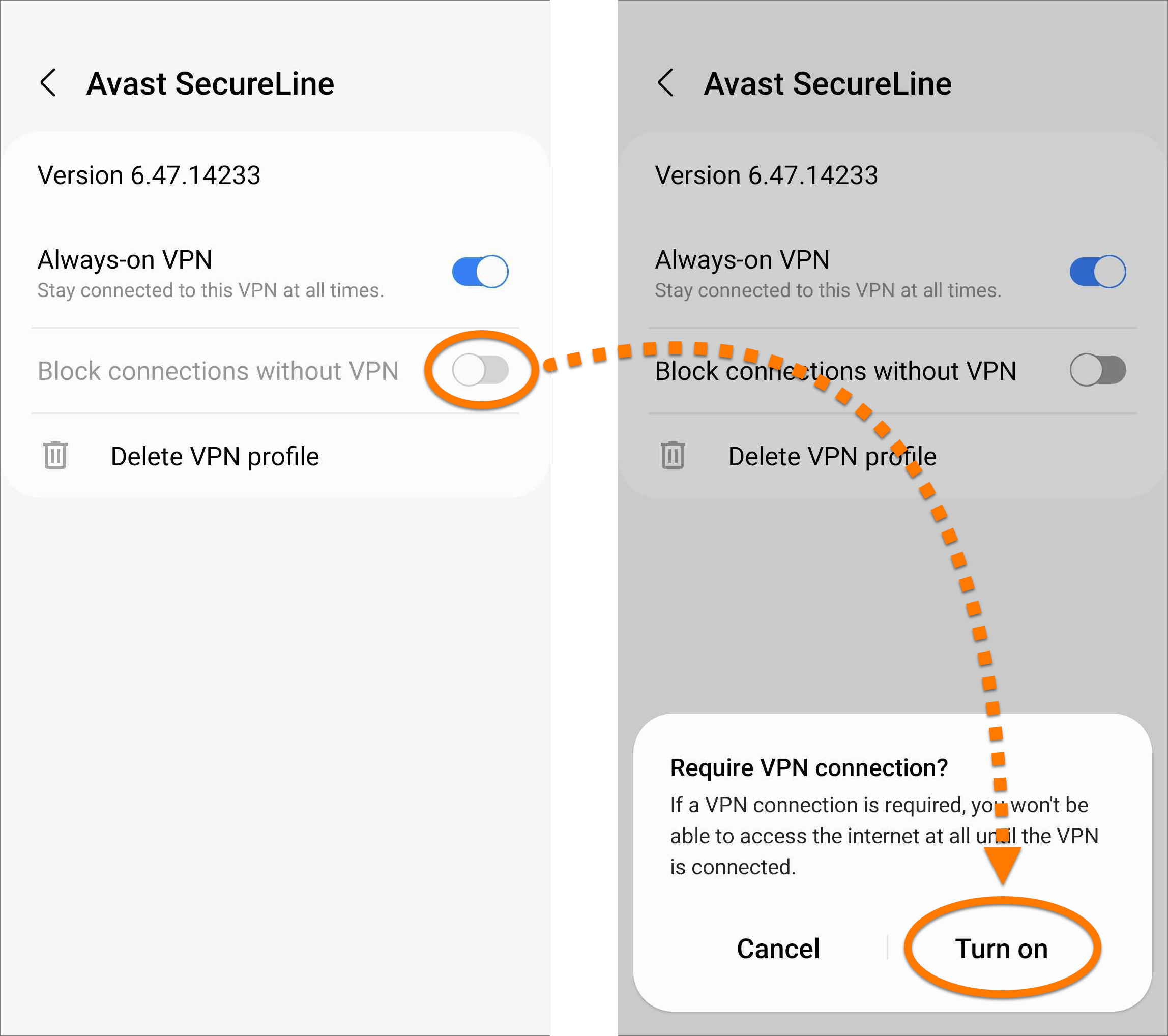 アバスト セキュアライン Vpn Android 版での接続ルールの使用方法 アバスト