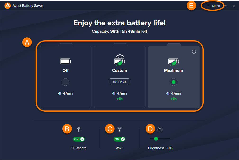 Battery saver outlet