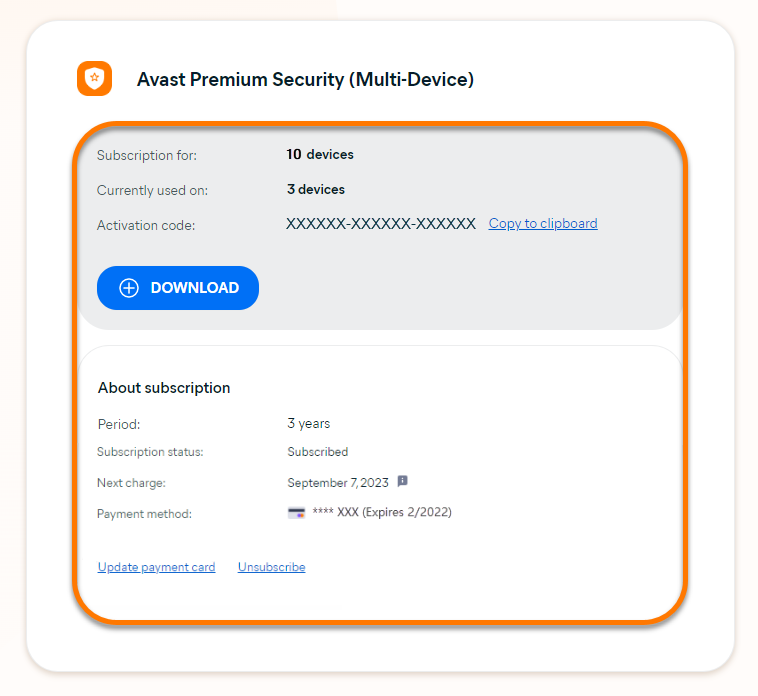 How many devices can you have on Avast subscription?