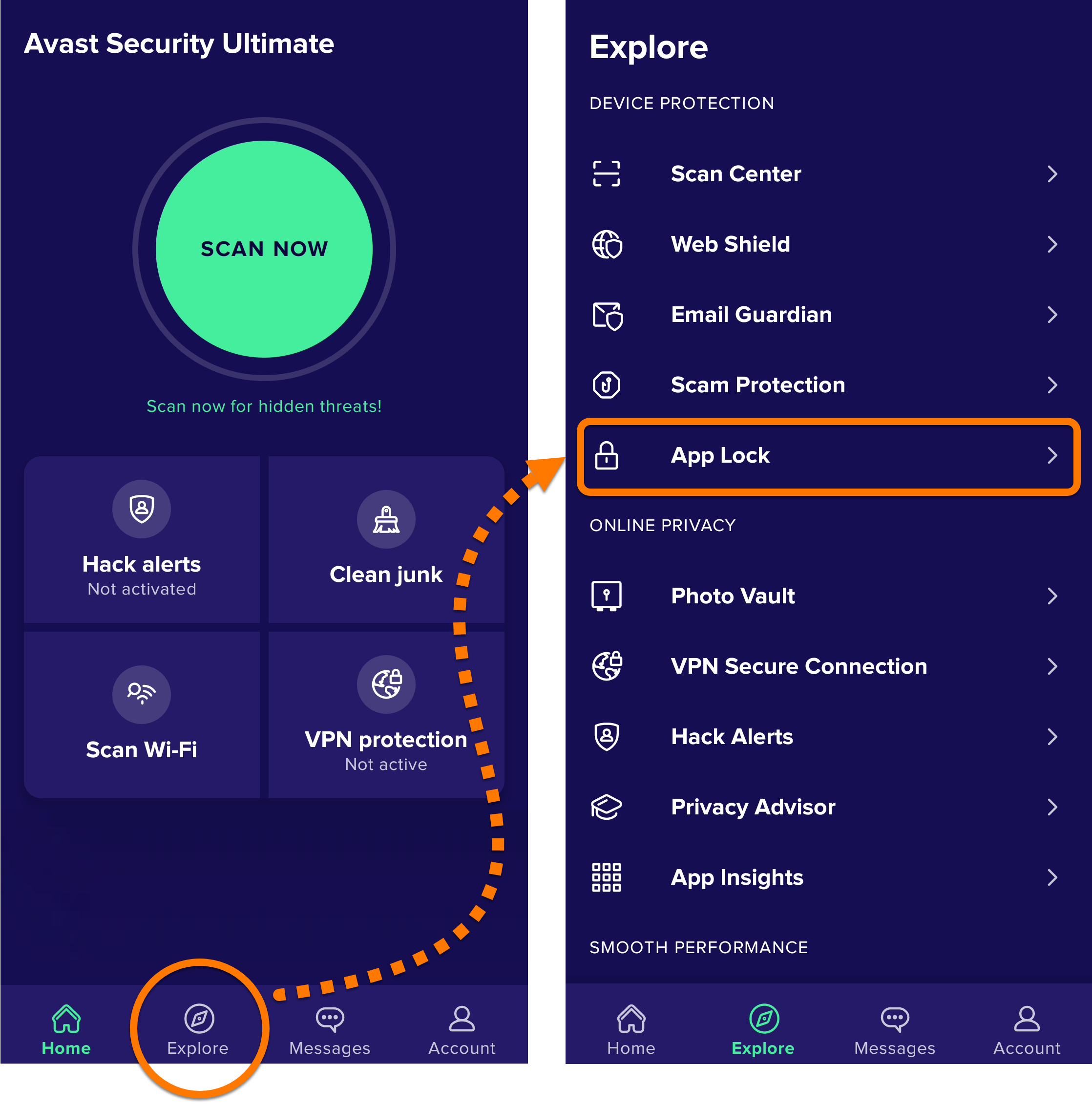 Сброс PIN-кода блокировки приложений в Avast Mobile Security | Avast